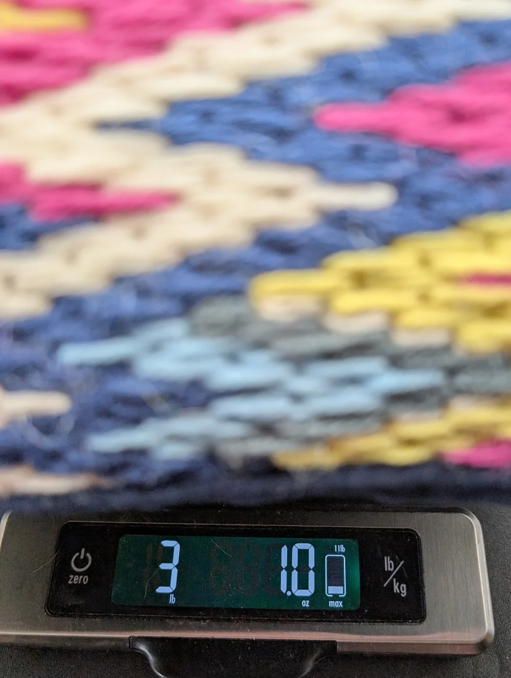 Jonathan Adler Bargello 20x20 Needlepoint Zigzag Throw Pillow Multicolor EUC